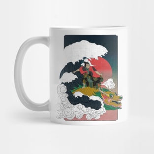 surfing samurai Mug